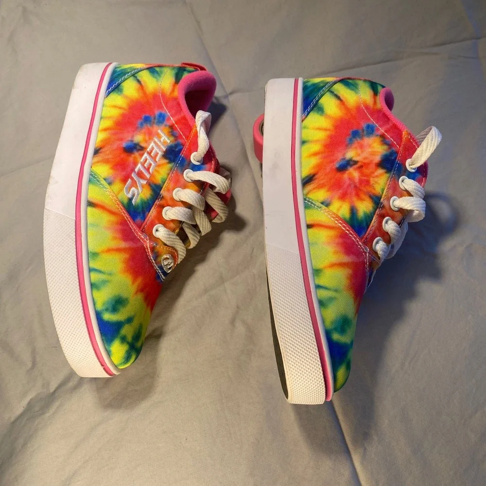 Heelys‎ Tie Dye Rainbow Pink Girls Youth Roller Shoes Sneakers Size 4 Pro 20